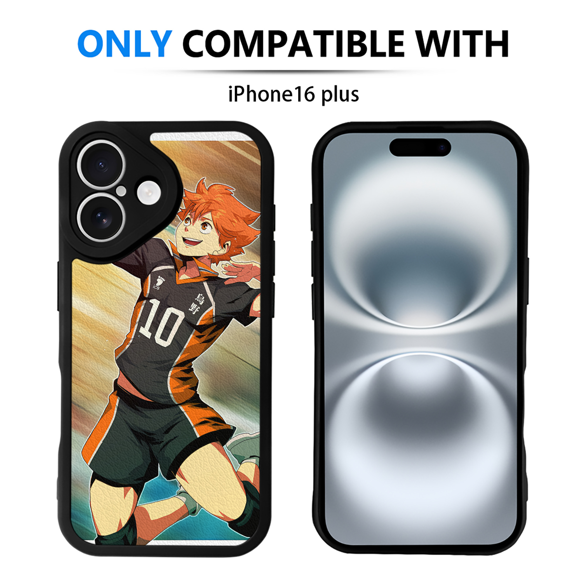 （画像用） ハイキュー!! Haikyu!! 【iPhone 16シリーズ対応】シリコンスマホケース（レザー調） 材質：シリコン